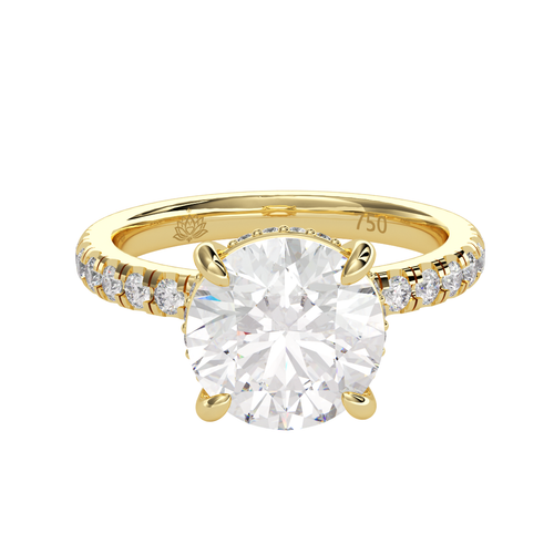 Load image 1 in gallery view. Beatrice Luminescence Round Diamond Ring