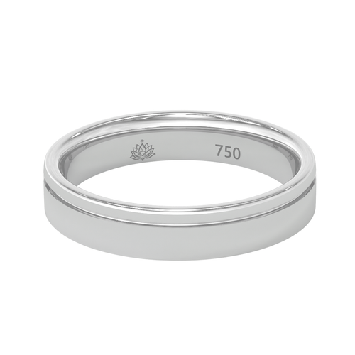 Load image 1 in gallery view. Sterling Grooved Matte Men's Band