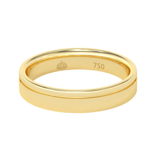 Load image 1 in gallery view. Sterling Grooved Matte Men's Band