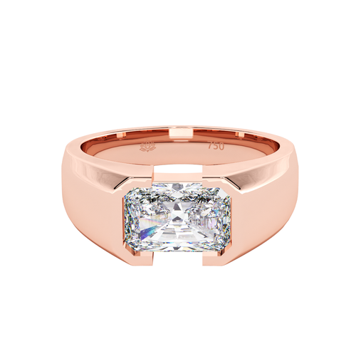 Load image 1 in gallery view. Fitzgerald 2ct Radiant Cut Diamond Ring for Modern Men