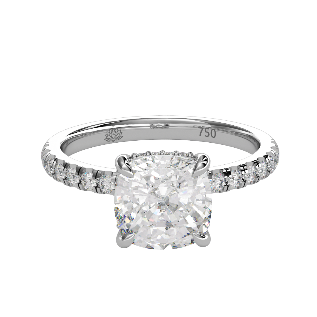 Delphine Lumière Cushion Cut Diamond Band