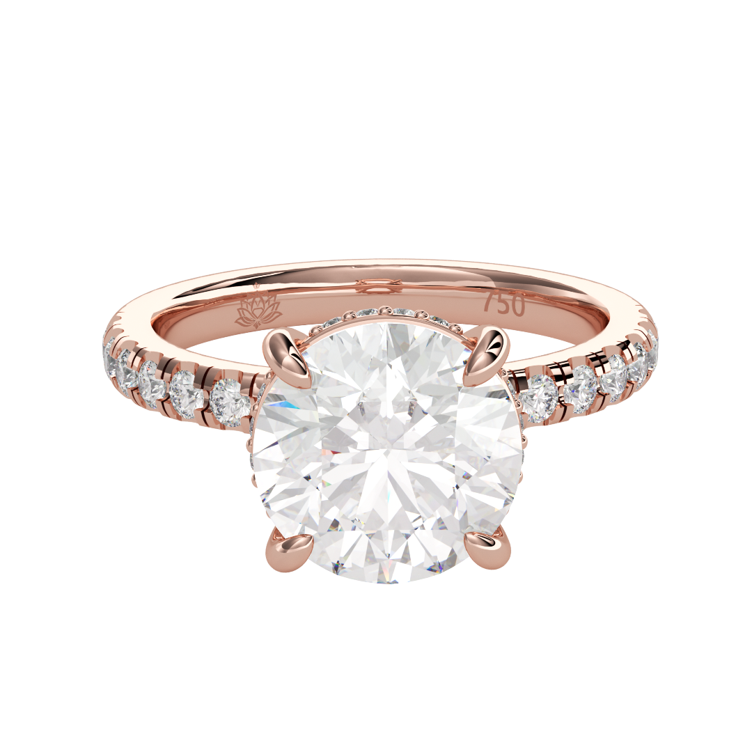 Beatrice Luminescence Round Diamond Ring