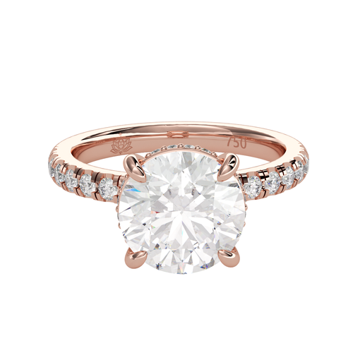 Load image 1 in gallery view. Beatrice Luminescence Round Diamond Ring