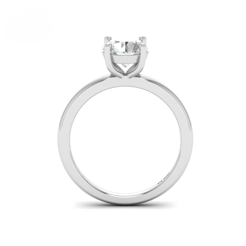 Load image 1 in gallery view. Anaya Solitaire Round Cut With Diamond Engagement Ring