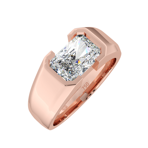Load image 1 in gallery view. Fitzgerald 2ct Radiant Cut Diamond Ring for Modern Men