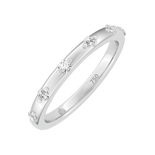 Load image 1 in gallery view. Serenity Round Spaced Diamond Band