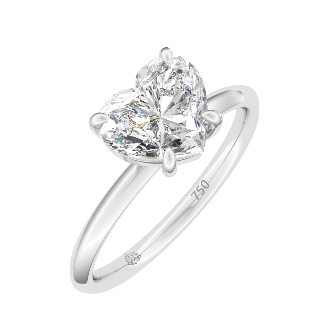 Fabienne Heart Diamond Engagement Ring