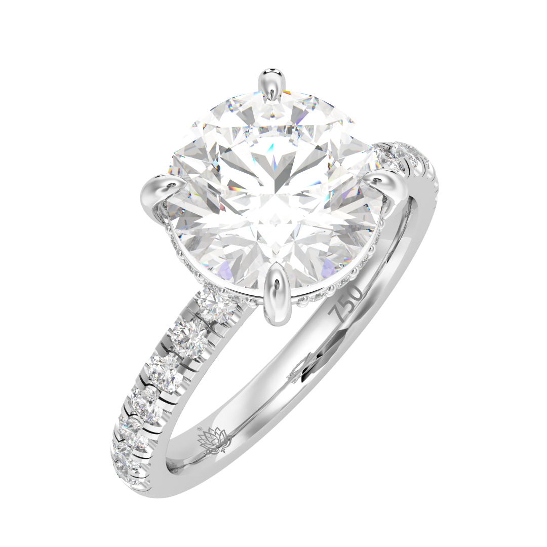 Beatrice Luminescence Round Diamond Ring