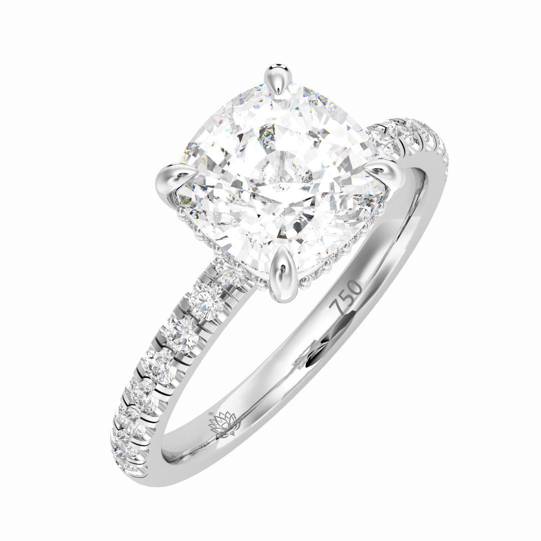 Delphine Lumière Cushion Cut Diamond Band