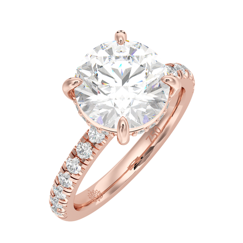 Load image 1 in gallery view. Beatrice Luminescence Round Diamond Ring