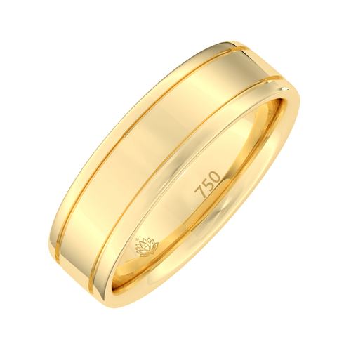 Load image 1 in gallery view. Sterling Grooved Matte Men's Band