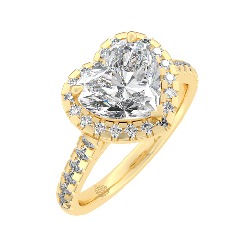 Load image 1 in gallery view. Brigitte Heart Shaped Diamond Engagement Ring