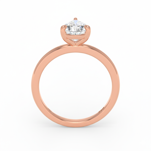 Load image 1 in gallery view. Anaya Solitaire Pear Cut With Diamond Engagement Ring