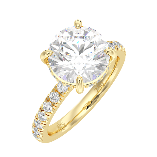 Load image 1 in gallery view. Beatrice Luminescence Round Diamond Ring
