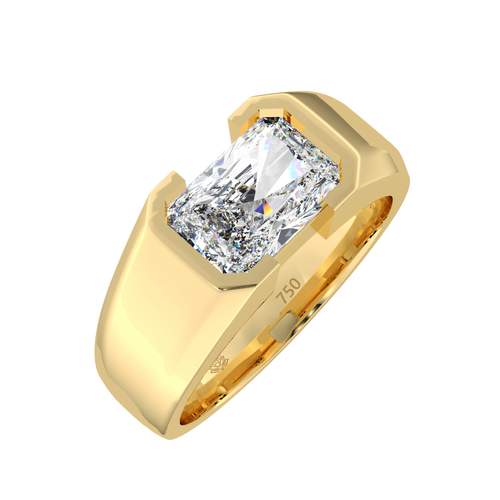 Load image 1 in gallery view. Fitzgerald 2ct Radiant Cut Diamond Ring for Modern Men