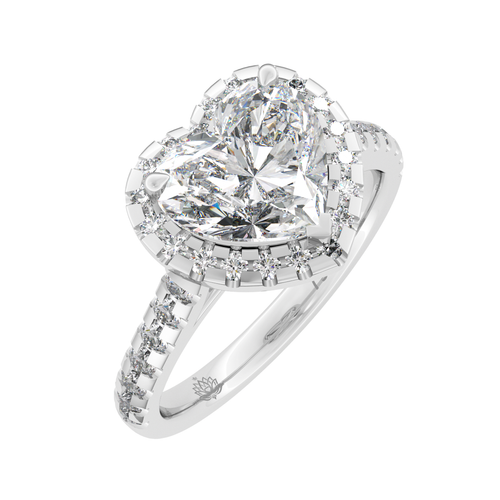 Load image 1 in gallery view. Brigitte Heart Shaped Diamond Engagement Ring