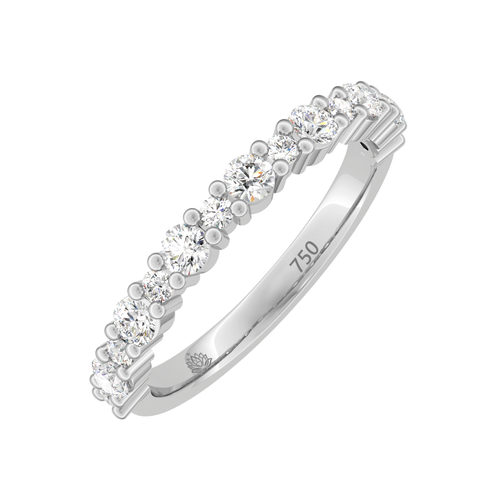 Load image 1 in gallery view. Luminara Round Brilliant Cut Diamond Wedding Band