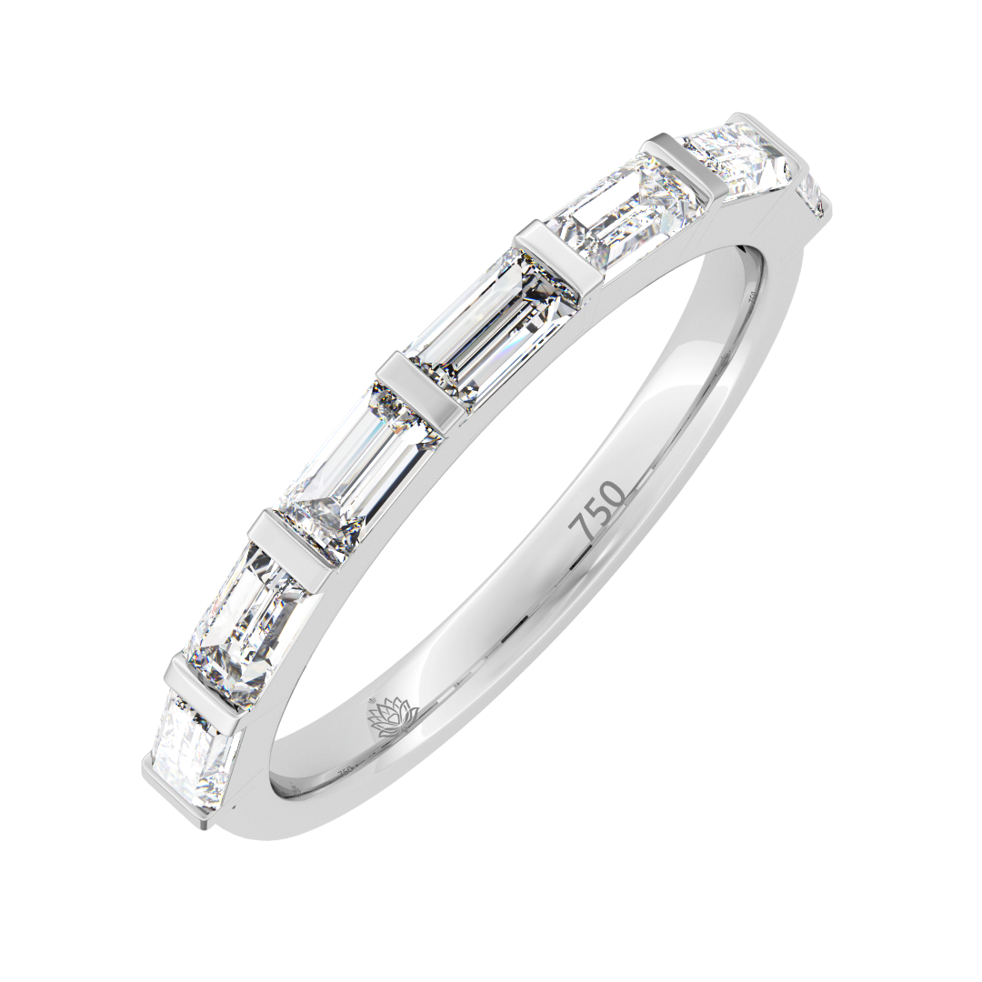 Theodora Baguette Cut Diamond Wedding Band