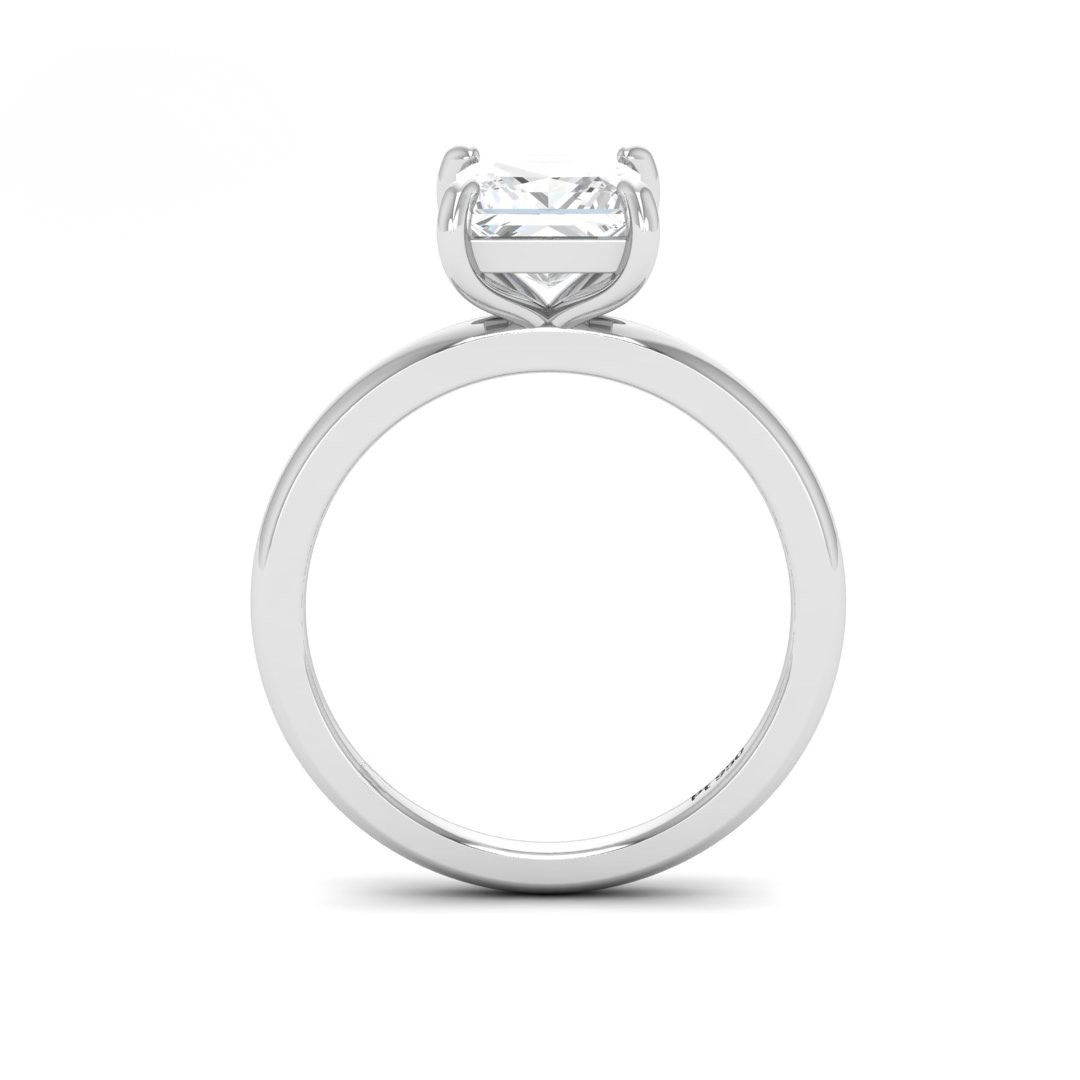 Anaya Solitaire Princess Cut With Diamond Engagement Ring