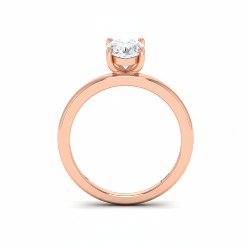 Load image 1 in gallery view. Anaya Solitaire Marquise Cut With Diamond Engagement Ring