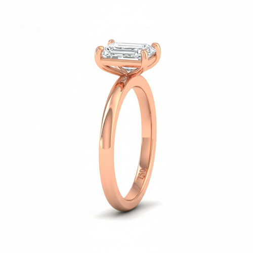 Load image 1 in gallery view. Anaya Solitaire Radiant Cut With Diamond Engagement Ring