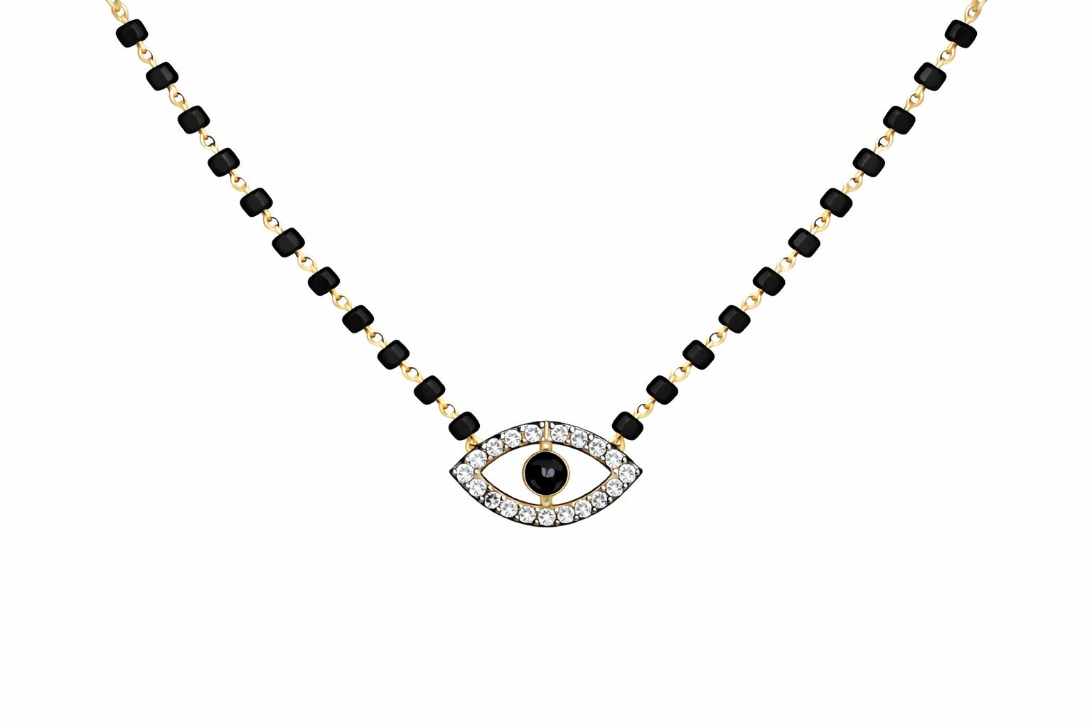 Anaya Evil Eye Magalsutra Necklace