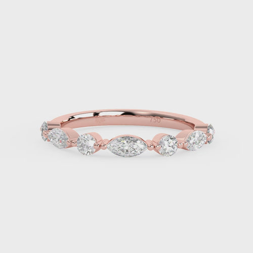 Load image 1 in gallery view. Cassandra 2 Stone Diamond Wedding Band