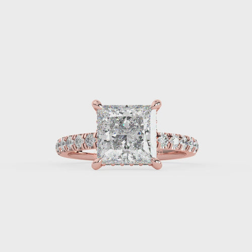 Load image 1 in gallery view. Aurelia Sovereign Princess Cut Solitaire Diamond Ring